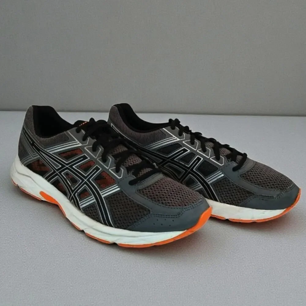 ASICS Gel Content 4 Men's Gray & Silver Running Sneakers - Size 10